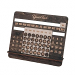 2025. aasta p&uuml;sikalender Puidust lauakalender 12 kuu laualiuguri kalender kodukontori koolide sisekujunduseks M valge