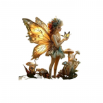 2D korter, lummav LED-haldjaskulptuur &ndash; akr&uuml;&uuml;list lauaehitis kodu, kontori ja kohviku sisekujunduseks, LED, haldjaskulptuur 1PCS