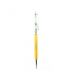 Pierres et Min&eacute;raux. Stylo min&eacute;raux Quartz Tourmaline rutile du Br&eacute;sil. Couleur Jaune dor&eacute;.