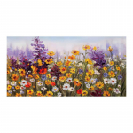 Skandinaavia klassikaline abstraktne seinakunst K&auml;sitsi maalitud v&auml;rviline lilleline maastik &Otilde;limaal Prindi Kodu Magamistoa Elutoa sisustus 20x40cm