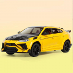 1:24 Lamborghini URUS maastur Modifitseeritud versioon Valatud metallisulamist mudelauto Heli ja valgus Tagasit&otilde;mbamine Seitse ust Kollektsioon Laste m&auml;nguasjad Poiste kingitus kollane