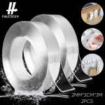 Ruban adh&eacute;sif Double Face Ultrar&eacute;sistant de 2MM*3CM*3M R&eacute;sistance aux hautes temp&eacute;ratures R&eacute;utilisable 2Pcs puhas