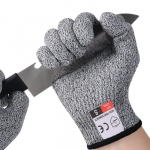 Gants de Travail, Gants Anti-Coupures, Gants de Coupe Protection de Niveau 5 pour Cuisine, Jardinage, Bricolage