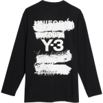 adidas Y-3 Graafiline Pikkade Varrukatega Top Must Unisex Streetwear JN4880 XS white