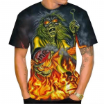 Kuum m&uuml;&uuml;a uus Live Dead 3D printimine T-s&auml;rk Rock Music &Uuml;markaelusega l&uuml;hikeste varrukatega Heavy Metal Fashion vabaaja meeste unisex top S