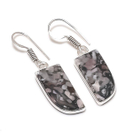 Crinoid Handmade 925 Sterling Silver Jewelry Earring 1.58 k3u08