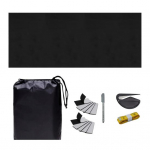 Privaatsus, kaasaskantav pimendav kardin konksu ja silmusribadega, h&otilde;bedase kattega Oxfordi riidest pimendav vari Windowsi lasteaedade haagismajade reisimiseks 1M