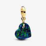 Pandora Opalescent Green Heart Ripats