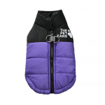 Tuulekindlad koerariided D-r&otilde;ngaga lemmikloomamantliga v&auml;ikestele keskmistele koertele Talvine soe fliisist kutsikajakid Prantsuse buldogi mopsi kost&uuml;&uuml;m XXL lilla