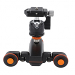 Motoriseeritud kaamera dolly juhtmevaba kaugjuhtimispult 360 kraadi p&ouml;&ouml;ratav 3 kiirust 3KG koos pallipeaga
