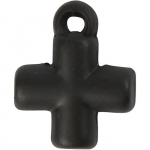 Creotime croix 10 x 10 mm 4 pi&egrave;ces noir
