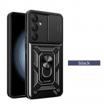 Kickstand armor &uuml;mbris Samsung Galaxy A16 5G A06 A36 A56 A15 A25 A35 A55 katter&otilde;nga magnetilise aluse hoidja Coque Funda jaoks Galaxy A06 must