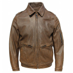 Hiina suurus Vintage lehma nahast jakk Mehed Paks ehtne veisenahast lennujoped Lendur Bomber Mantel Meeste riided S&uuml;gises Aasia suurus 4XL maakollane v&auml;rv