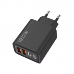 4-porti USB C PD laadija kiirlaadimine 3.0 t&uuml;&uuml;pi C USB telefonilaadijad kiirlaadimisadapter iPhone 15 14 Samsung Xiaomi Huawei jaoks EU must