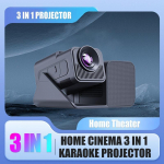 Hy360ktv Karaoke Projektor 4k Android Bluetooth, &uuml;lik&otilde;va heliga kodukino s&uuml;steem perepeoks, &uuml;lik&otilde;va 50W stereoheli Eu plug must