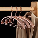 5 TK Alumiiniumisulamist Mantliriputid, Kerge Luksus 2,2 cm Lai &Otilde;lg Esitlusriidepuu P&uuml;kstele S&auml;rgile Pulmakleidile, Riiete Korraldaja 5pcs roosa kuldne v&auml;rv