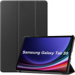 Kaitse&uuml;mbris Samsung Galaxy Tab S9 / S9 FE / S10 FE jaoks - E.F.CONNECTION - Must - P&otilde;rutuskindel Kaitse, Toetusega, Automaatne Unerežiim