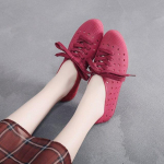 Kevadsuvi Baotou &otilde;&otilde;nsad sandaalid naistele vaba aja veetmiseks Four Seasons Lamedad kingad Naise terava sidemega kingad Hole Kingad 37 hall v&auml;rv