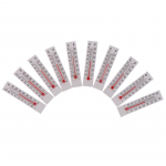 10 tk 5 cm x 1,1 cm miniatuurne paberist papptermomeeter siseruumides -20-50 Celsiuse j&auml;rgi