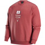 Jordan X NBA koost&ouml;&ouml; Chicago Bulls logo fliisist &uuml;mmarguse kaelusega moepuseroog pikkade varrukatega dressipluus meeste dressipluus Canyon-Rust FV8344-691 M