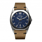 Armand Nicolet Tramelan J09 Sinise sihverplaadiga Automaatne A660AAA-BU-PK4140CA Vasikanahast rihmaga Meeste k&auml;ekell sinine