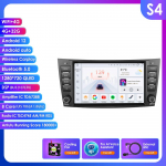 Ossuret 8 Mercedes Benz E-klassi W211 E200 E220 E300 E350 E240 E270 E280 W219 jaoks koos autoraadio toe, juhtmevaba intelligentse DVR-i, Carplay ja Android Auto'ga S4 8Core 4G 32G AI