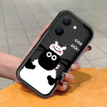 Pehme silikoonist ruudukujulise redeli mustriga telefoni&uuml;mbris, t&auml;ielikult kattev, kaamera p&otilde;rutuskindel kaitse, kummist &uuml;mbris Vivole Vivo V50 5G must