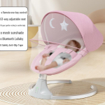 Multifunktsionaalne elektriline beebikiiktool kiiktool: Uue beebi mugav lamamistool magamiseks. Remote electric control / Canopy / Bluetooth music roosa