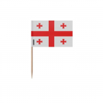 M&otilde;lgid - mitmev&auml;rviline - Drapeau G&eacute;orgie - 6,5 cm - 100 t&uuml;kki - B&acirc;ton en Bambou