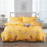 Flanellist tekikotikomplekt - &Uuml;ksik ese &uuml;hiselamu narivoodi jaoks, Sisaldab padjap&uuml;&uuml;ri ja kahekohalist tekikotti 200*230 cm [Single Duvet Cover]