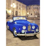 Kit carte broderie diamant 21x29cm Cabriolet mitmev&auml;rviline