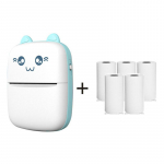 Mini Thermal Printer Kaasaskantav juhtmevaba Bluetoothiga &uuml;hilduv 200 dpi etiketiprinter (ingliskeelne versioon)