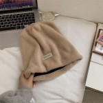 Paksendatud pl&uuml;&uuml;sist nokam&uuml;tsid Korea stiilis kiri Pullover M&uuml;tsid Mood fliis villane skullies S&uuml;gis