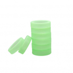 8 tk silikoonist pagasiratta katted m&uuml;ravabad fluorestseeruvad kohvri rattad vaiksed varrukad rataste kaitse reisimiseks