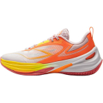Li Ning Laste S&uuml;nteetilisest Nahast Kangas Mugavad Mitmek&uuml;lgsed Tagasil&ouml;&ouml;gitoega Madalad Korvpallikingad Meeste Korvpallikingad Valge Oranž YKBV022-3 39