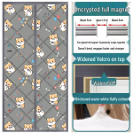 Talvine isoleeritud magnetiline puuvillane uksekardin - Paks, tuulekindel, helikindel, ilma puurimiseta, isekleepuv. 90x205cm