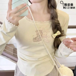 Kawaii Sweet Harajuku T-s&auml;rgid Naiste Jaapani Mood Multifilmid Prinditud pits Patchwork &Otilde;hukesed T-s&auml;rgid Pehme Gril Suvine XL