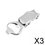 3x Folding Bottle Opener Beer Bottles High Hardness Stainless Steel Easy to Use Water