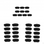 30 Pieces Black sleeping eyes Light Blocking And