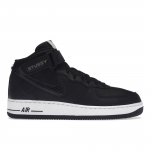 Stussy x Nike Air Force 1 Mid Must Madunahaga Unisex Tossud DJ7840-001 38.5