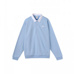 Nike Club Fleece V&auml;rviplokkide Kraega Logoga Pikkade Varrukatega Polo S&auml;rk Meeste Topid Hyper-Cobalt DX0538-479 XXL