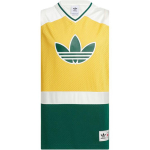 Adidas Originals V&auml;rvilise Bloki Logotr&uuml;kiga Vabaaja Hingav Nahas&otilde;bralik Topp Unisex Topid Kollane JD6401 XS