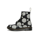 dr. Martens 1460 Nahast L&auml;ikivad Tr&uuml;kitud L&uuml;hikesed Poolsaapad Naiste saapad Must 26876009 36