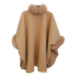 Suurusele sobiv villane keep-mantel - S&uuml;gis/Talv Hepburni stiilis ka&scaron;miir naistele 5XL must