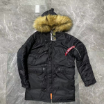 Suures suuruses talvejope meeste puhumisjope pikk, soe karusnahast kapuutsiga mantel taktikaline kamuflaaž s&otilde;jav&auml;e armee Parka XXL XL must