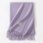 Talvised kashmiirist sallid Naistele soojad &scaron;aalid r&auml;tikud &uuml;hev&auml;rvilised kaelar&auml;tikud Meeste sall moodne hijab stoolid pashmina tuttidega 200x70cm gray