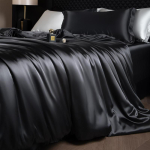 Luksuslik mooruspuusiidist tekikotikomplekt, k&otilde;rgekvaliteediline satiin, &uuml;hev&auml;rviline tekikott ja padjap&uuml;&uuml;rid, pehme siidine, king-size tekkekott 200x230cm 3 pcs set&set