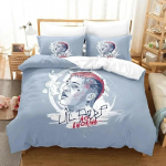 3D Prindi R&auml;ppar Lil Peep Voodipesukomplekt Tekikott Voodikomplekt Tekikate Padjap&uuml;&uuml;r Tekk Kuningas Kuninganna Suurus Poiste T&auml;iskasvanute Voodipesukomplekt 70x133cm 2pcs
