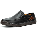 M&uuml;&uuml;ja Uued Mugavad Meeste Mokassiinid Libistatavad Nahast Kingad Meeste Korterid M&uuml;&uuml;k V&auml;ljas Jalatsid Mees Zapatos De Hombre 39 black