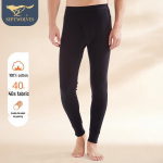 Septwolves Men's Thin Thermal Underwear Cotton Base Layer L